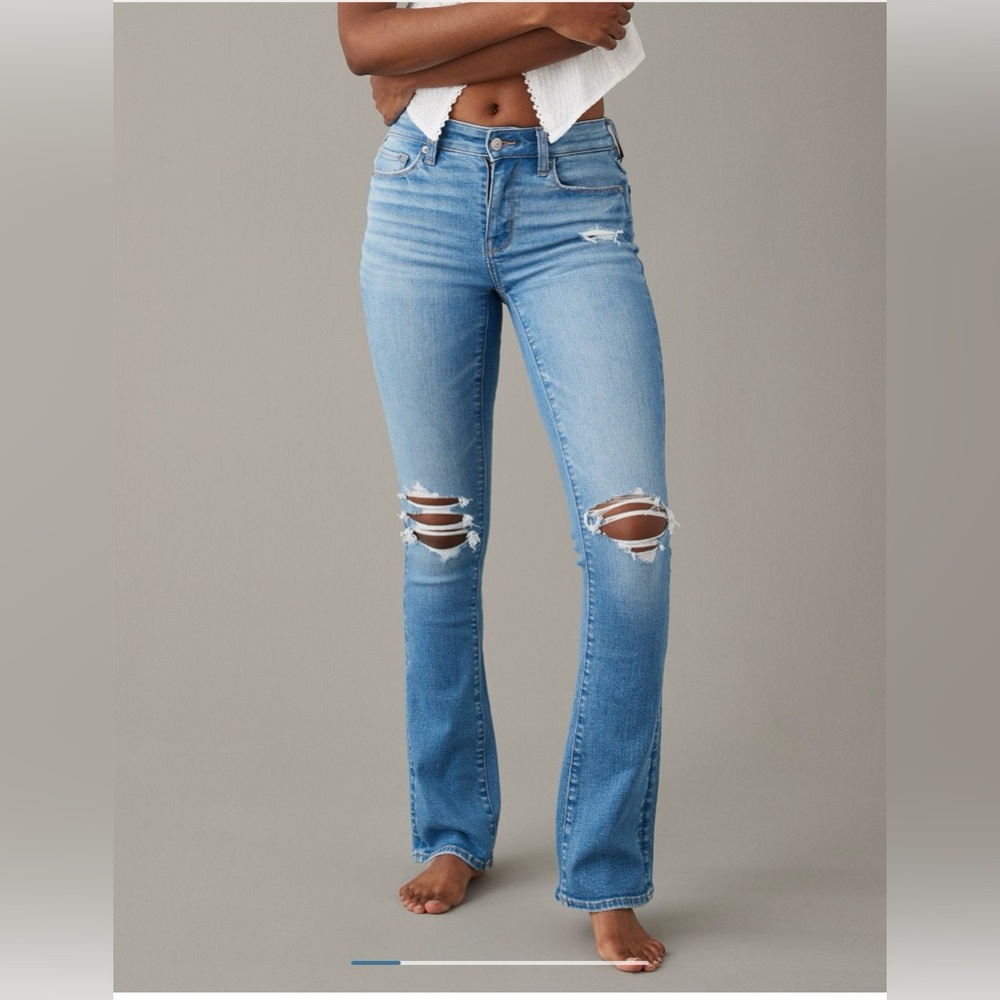 AE Stretch High-Waisted Skinny Kick Jean
